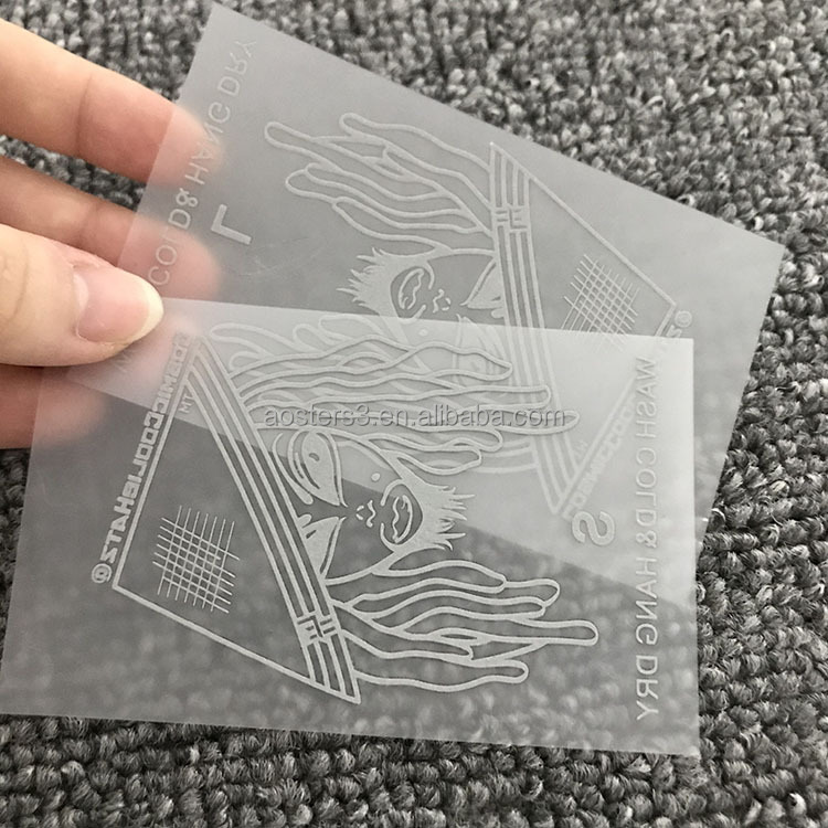 Печать горячего рисования этикетки теплопередачи горячей трафаретной печати одежды торговой марки