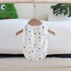 Factory Breathable Anti Static Sleeveless Pet Shirt Pure Cotton Dog Vest Puppy Tank <b>Top</b> For Small Dogs - Product Image 5