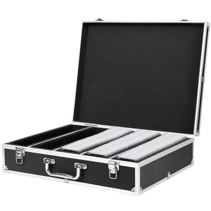 Étui de présentation et de rangement pour 5 rangées de pièces de monnaie en aluminium, type <span class=keywords><strong>valise</strong></span> pour slabs - Product Image 1