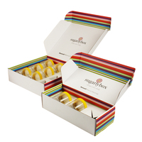 Boîte d'emballage rectangulaire en carton ondulé écologique, recyclable et biodégradable, personnalisée, pour le sucre et les bonbons, avec insert pour cadeaux