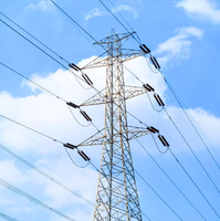 Torre de Telecomunicaciones de Acero con Rejilla, Galvanizada por Inmersión en Caliente, Voltaje Nominal de 110 kV, Altura de 60-180 m, Vida Útil de 30 Años