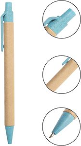 Stylo bille publicitaire personnalisé avec logo, écologique, biodégradable, en papier recyclé, haute qualité, largeur d'écriture 1,0 mm - Product Image 2