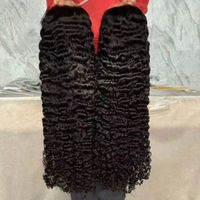 Perruques en cheveux humains vierges naturels bruts, frontales en dentelle HD, sans colle, 13x6, Deep Wave, 30 pouces, bouclées birmanes, vente en gros