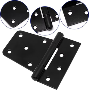 บานพับเหล็กขนาด 3.5 นิ้ว แบบปลายทู่ พร้อมบุชไนลอน ปิดแบบนุ่มนวล ลดเสียงรบกวน แกว่งได้อย่างราบรื่น สำหรับประตูไม้ภายนอก - Product Image 4