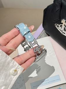 Nouveauté - Bracelet de montre de luxe avec motif diamant cowboy pour <span class=keywords><strong>Apple</strong></span> Iwatch - Bracelets de remplacement pour séries 8 7 6 5 4 3 2 1 SE - Product Image 3