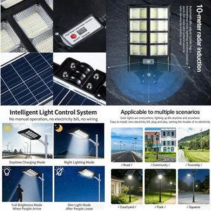 HQ1135 Solar Street <b>Light</b> 1800W-3000W Integrated <b>LED</b> Lamp <b>with</b> <b>Motion</b> <b>Sensor</b> - Product Image 4