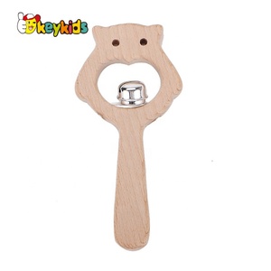 2024 High Quality Wooden <strong>Baby</strong> Wrist <strong>Rattles</strong> with Customize W08K281 - Product Image 6