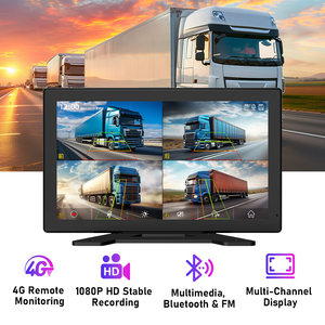กล้องติดรถบรรทุก STWEI ระดับมืออาชีพ แบบพกพา ขนาด 10.1 นิ้ว 4CH บันทึกวิดีโอ มัลติมีเดีย สำหรับระบบ BSD สำหรับรถบรรทุกเชิงพาณิชย์และรถบัส - Product Image 4