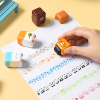 Timbre en plastique à rouleau avec des animaux de dessin animé créatifs, papeterie pour étudiants, timbre DIY