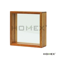 Homex | Listo para enviar Marco de fotos de madera personalizable Molduras Caja de exhibición de madera Marco de fotos de exhibición de mesa de madera