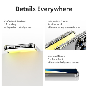 Funda protectora ROCK Crystal Series con transparencia de carga inalámbrica para iPhone 16 Series - Product Image 5