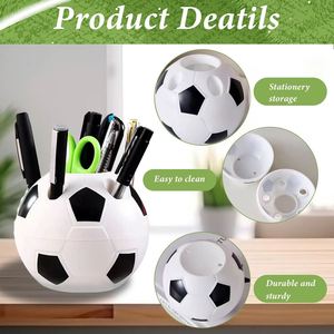Porte-stylos de football personnalisé, boîte de rangement de bureau pour enfants, cadeau promotionnel pour la rentrée scolaire, accessoires de bureau - Product Image 3
