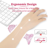 Tapis de clavier en forme de poisson Kawaii Transparent Crystal Cartoon Tapis de souris transparent Gel Fish Tapis de souris de jeu pour la maison et le bureau