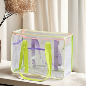 Bolso de Playa Coreano Primavera 2025, Transparente, Impermeable, para Vacaciones y Viajes, Mini Bolso de Hombro con Cierre, Tipo Jelly - Product Image 3