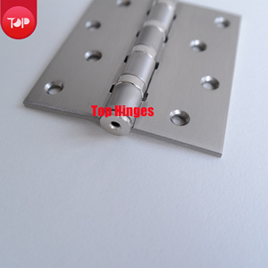 Charnière en acier <span class=keywords><strong>de</strong></span> 4'' S403530 4BB, finition nickel satiné, tête plate, épaisseur 2,5 mm, charnière en acier pour porte en bois - Product Image 3