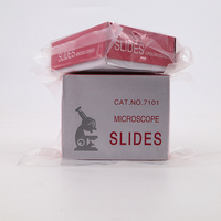 7101 Microscope Slide Glass Laboratory Plain and Glass Frosted End Slides for Histology Pathology Research