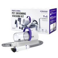 Aspirateur multifonctionnel 7 en 1 pour animaux de compagnie, kit de nettoyage haute puissance pour animaux, tondeuse