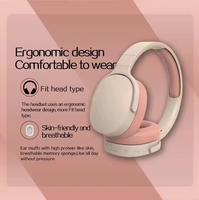 P2961 Headset Stereo lipat nirkabel, Headset olahraga Over-ear untuk Android Ios