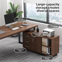 LBZ-177X Ensemble bureau et chaise d'ordinateur moderne, mobilier de bureau sans assemblage requis, usage commercial