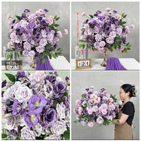 Boule de fleurs de Gypsophile rose avec centre en rose, 60 cm, 70 cm, pour décoration de table de mariage