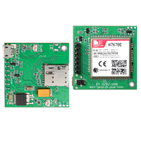 1pc Nouveau Kit de Démarrage A7670E avec Emplacement pour Carte Nano SIM Push-Push LTE Cat 1 GSM GPRS LBS