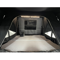 Tente de toit rigide pour camping, ouverture latérale, quatre saisons, double couche, pour SUV 4x4, imperméable, en aluminium, 4 personnes, installation rapide