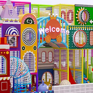 Parque de Aventuras Comercial Personalizado, Equipo de Juegos Interior para Niños, Circuito de Obstáculos, Guerrero Ninja, Trampolín Hecho de Espuma Plástica - Product Image 1