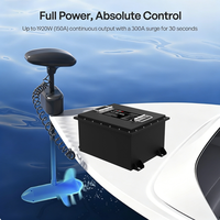 Baterai LiFePO4 Marine 48V 50Ah IP67 Tahan Air, Pemanas Otomatis, 6000 Siklus, Paket Baterai Motor Listrik untuk Kapal Yacht