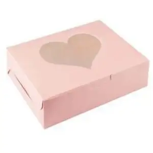 Panadería Sushi Cake Mochi Caja de embalaje de papel con Win Takeaway Food Caja de papel con tapas Cartucho Caja de papel