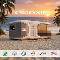 Casa Cápsula Espacial Moderna, Edificio Modular Prefabricado, Casa Contenedor, Villa Exterior, Cabaña de Hotel, Ahorro de Energía, Estructura de Acero