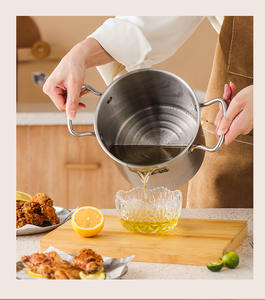 Passoire de panier de marmite en acier inoxydable de Style classique <span class=keywords><strong>pour</strong></span> l'utilisation de cuisine Pot d'<span class=keywords><strong>asperges</strong></span> <span class=keywords><strong>pour</strong></span> la cuisson de l'huile friture des aliments métal Durable - Product Image 5