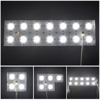 Module LED avec lentille 500*250mm DC24V 20W 98LED LED Feuille de plafond onyx marbre agate rétro-éclairage