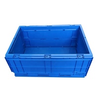 QS 600*400mm caisses pliables en plastique nid empilables conteneurs de stockage en plastique logistique Transport caisses mobiles boîte de rangement