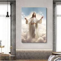 Affiche Murale Imprimée HD Jésus-Christ – Décoration Murale Chrétienne pour Résidence et Église – Peinture Murale Artistique