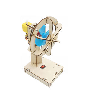 Hot Selling Holz elektrische oszillierende Lüfter Modell Sommer Stiel Spielzeug Shaking Head Fan Science Engineering Spielzeug für die Schule. - Product Image 2