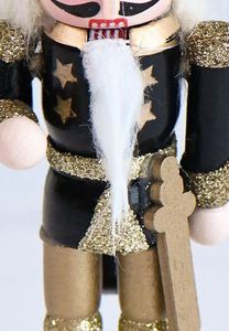 <span class=keywords><strong>Casse</strong></span>-noisettes de Noël en gros, noir et doré, de 12 cm à 180 cm, pour décoration de Noël, cadeau et peinture DIY - Product Image 5