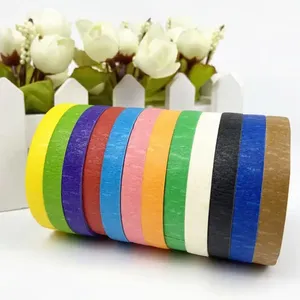 กระดาษกาวอะคริลิคสีเดียวอุณหภูมิสูงม้วนกระดาษกาว - Product Image 1
