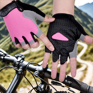 Gants de sport d'été unisexes demi-doigts respirants, antidérapants, anti-transpiration et anti-choc pour le cyclisme en extérieur - Product Image 2