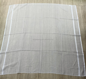 Scialle in tessuto Vintage di fabbrica con motivo bianco kefiah musulmano arabo antivento a prova di vento scialle Shemagh Hijab da uomo quadrato sciarpa in poliestere - Product Image 1