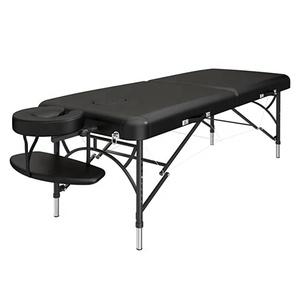High Quality Black Portable Massage Bed With Carry Bag Spa Facial Lash Bed Tattoo Bed Chair