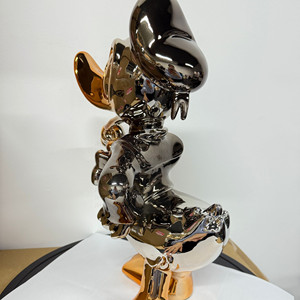 40cm grandeur nature Electroplated Scrooge Mcduck Canard Sculpture Noël pour Pop Art pour <span class=keywords><strong>Monopoly</strong></span> Modèle Fibre de Verre Résine Artisanat - Product Image 4