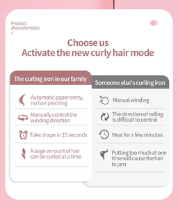 Rizador de Pelo Cerámico Profesional con Rotación Automática, Portátil, con Pantalla LCD y Calentador PTC, Venta al Por Mayor - Product Image 6