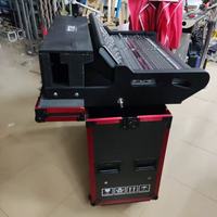 Flight case hydraulique pour Midas M32Live, cadre en aluminium noir/rouge, protection de mixeur étanche en option, compatible OEM et ODM