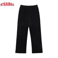 Nouveau 2026 Pantalon droit pour homme en velours Smith 365G, coupe ample décontractée, taille mi-haute, style urbain, avec cordon de serrage et empiècements micro-horn