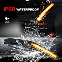 Poignée de capot moteur avec éclairage LED DRL pour Ford Bronco 2 portes 4 portes 2021-2024, avec modification de séparateur de capot Rainforest et éclairage de visionnement de capot