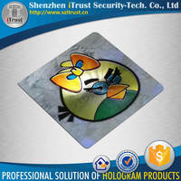 Logo personnalisé fait 3D miroir lentille papier lentilles optiques autocollant de lentille pour lunettes