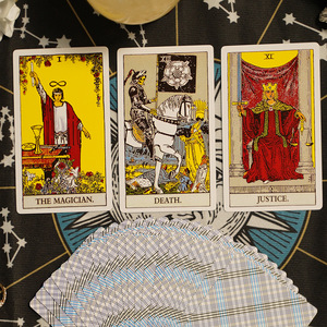 Juego Completo de Cartas del <span class=keywords><strong>Tarot</strong></span> Waite con Lámina Dorada, Caja de Papel Ecológica, para Principiantes, con Guía Analítica - Product Image 6