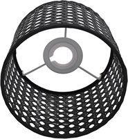 Abat-jour en polyéthylène (PE) tissé ajouré, design moderne, compatible avec les douilles E27/E14, pour lampes de table/sol/suspendues