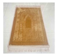 Chine Usine 100% Polyester Bas Prix Conception De Luxe Tapis De Tapis De Prière Musulman Personnalisé