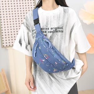 Riñonera con cremallera de poliéster unisex transfronteriza, venta al por mayor, bandolera versátil informal, bolsa de viaje ligera de gran capacidad para teléfono - Product Image 2